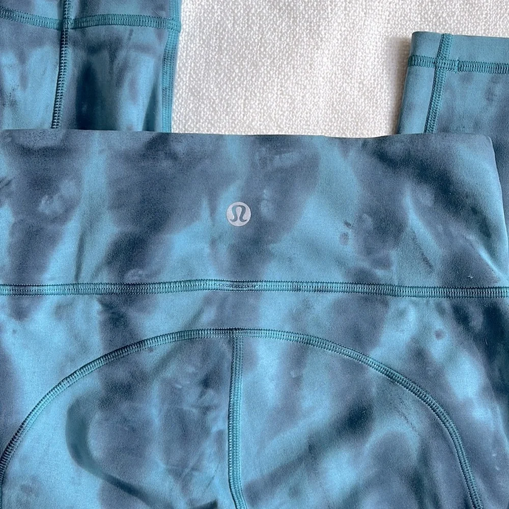 LULULEMON by Athleta Invigorate high rise tight 25” tie dye leggings w pockets 2